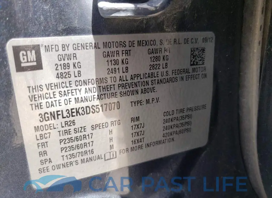 3GNFL3EK3DS517070# 10