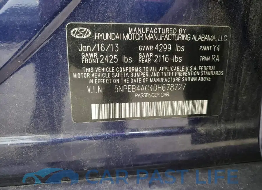 5NPEB4AC4DH678727# 13