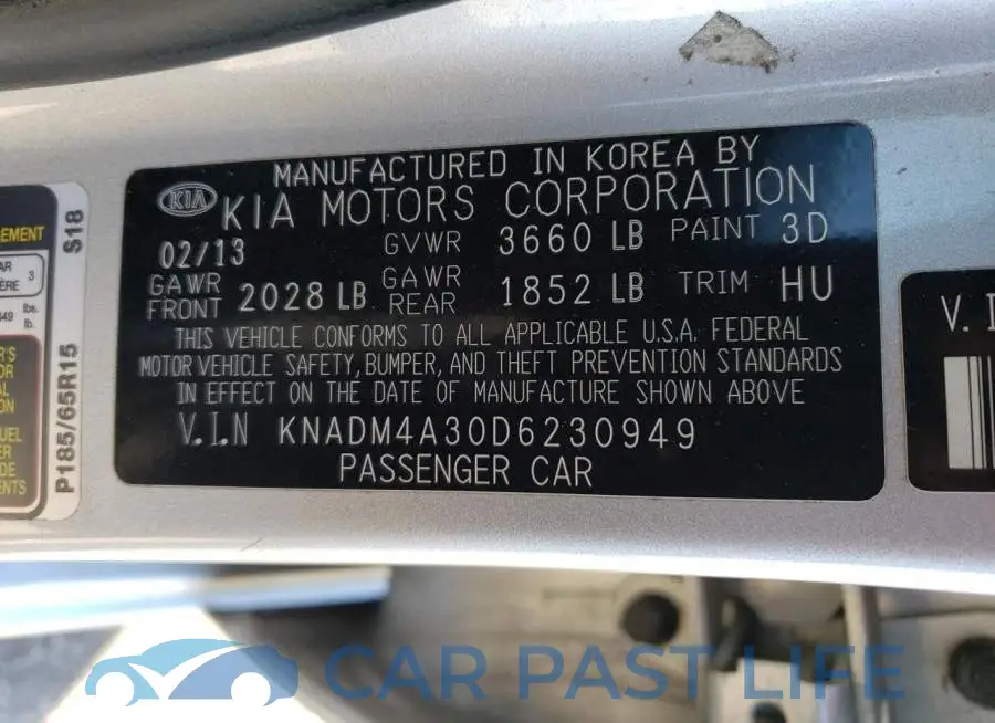 KNADM4A30D6230949# 13