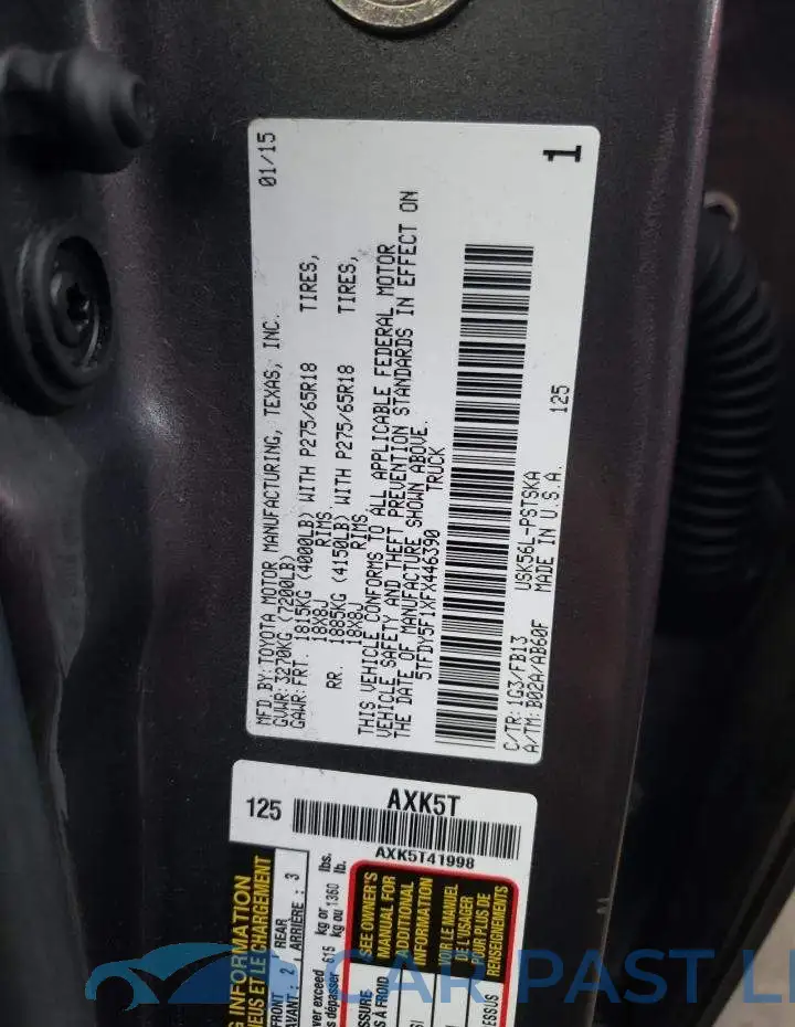 5TFDY5F1XFX446390# 13