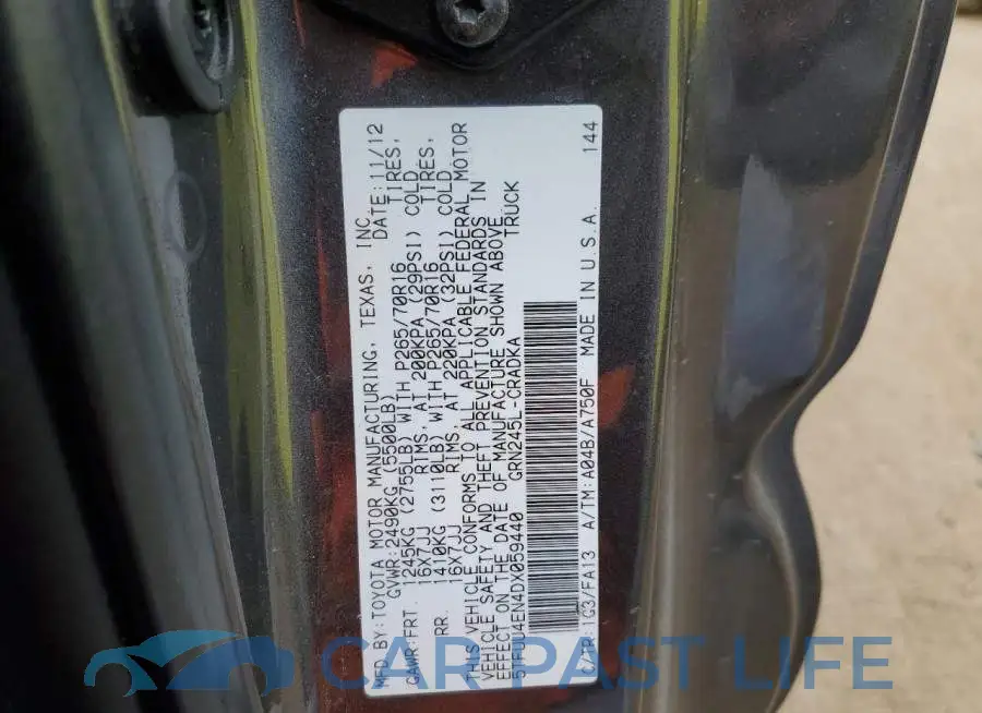 5TFUU4EN4DX059440# 10