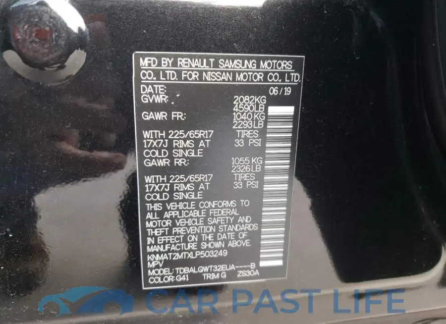 KNMAT2MTXLP503249# 13