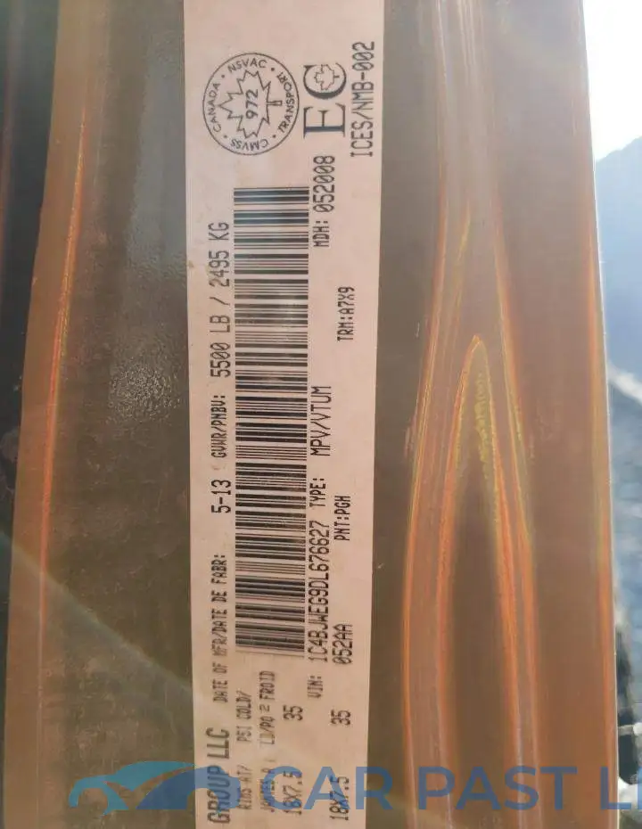 1C4BJWEG9DL676627# 10