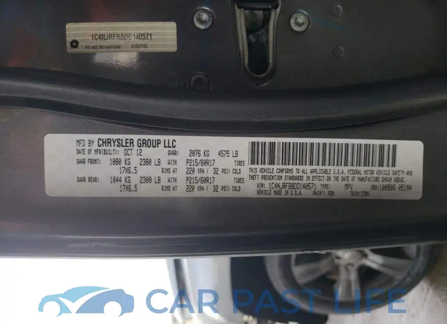 1C4NJRFB8DD140571# 10