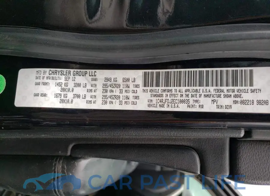 1C4RJFAG6DC586677# 13