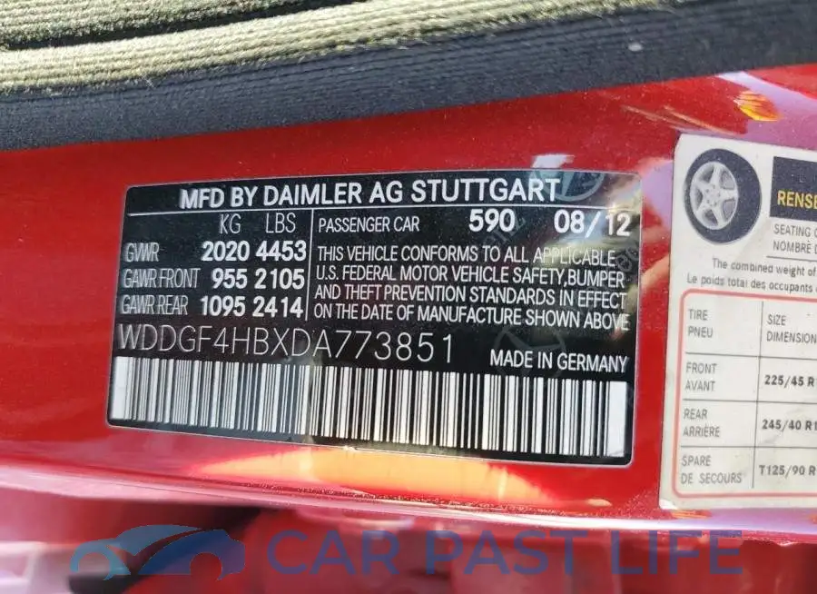 WDDGF4HBXDA773851# 10