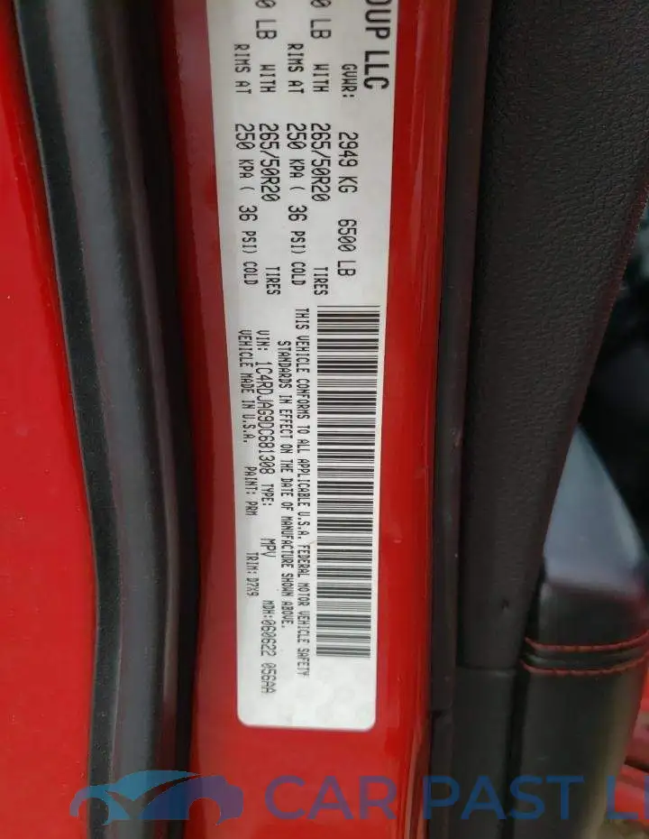 1C4RDJAG9DC681308# 10