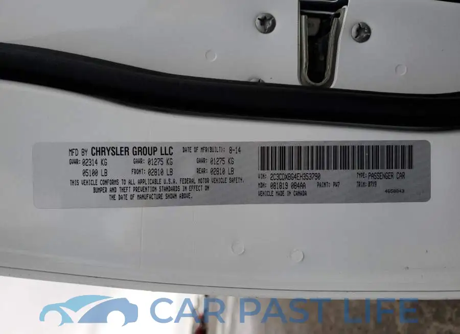 2C3CDXBG4EH353790# 12