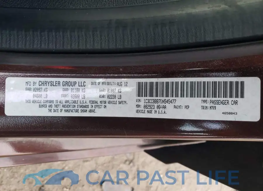 1C3CCBBB7DN545477# 12