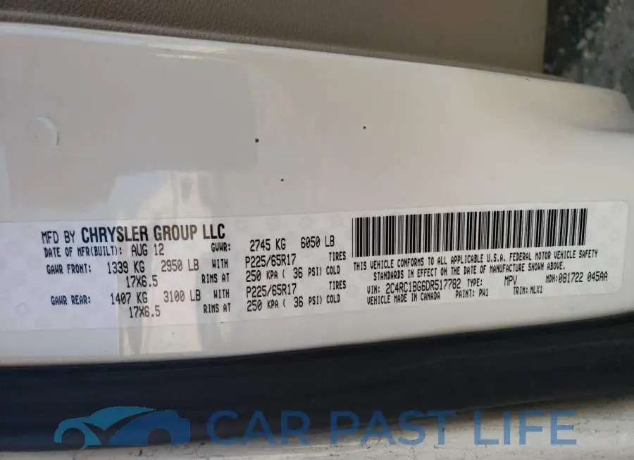 2C4RC1BG6DR517782# 14