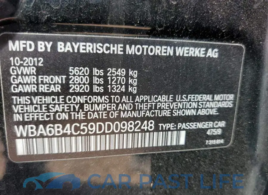 WBA6B4C59DD098248# 10