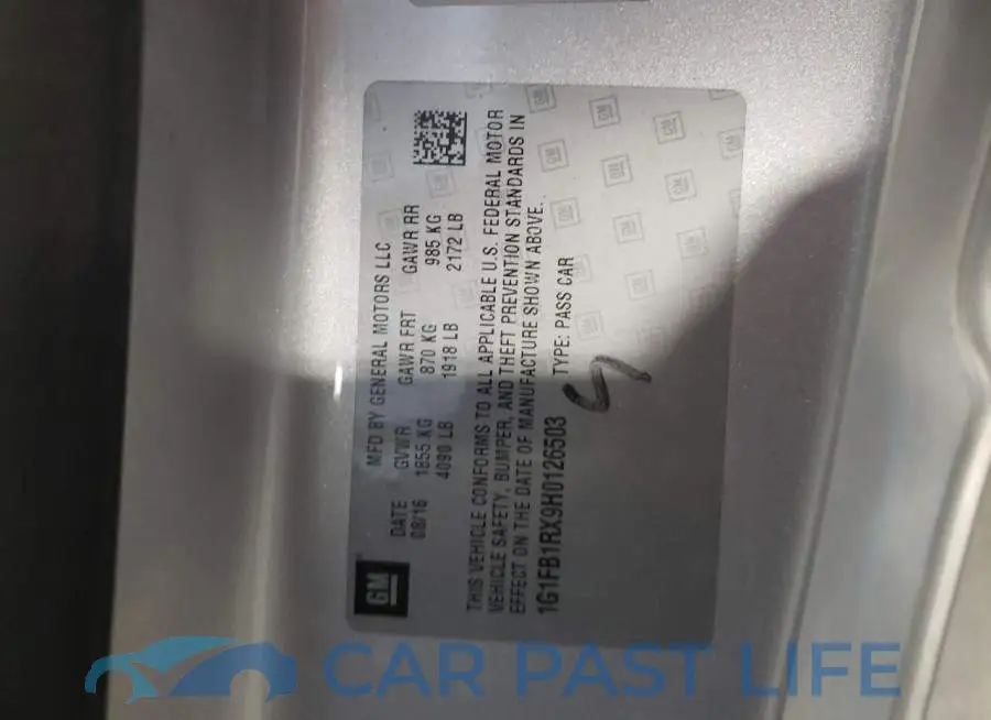 1G1FB1RX9H0126503# 10