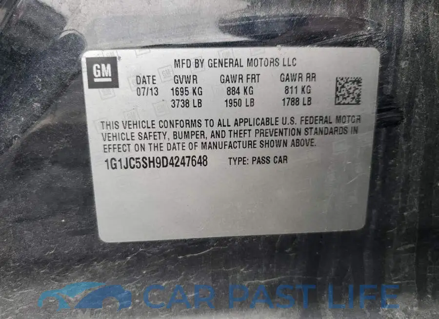 1G1JC5SH9D4247648# 12