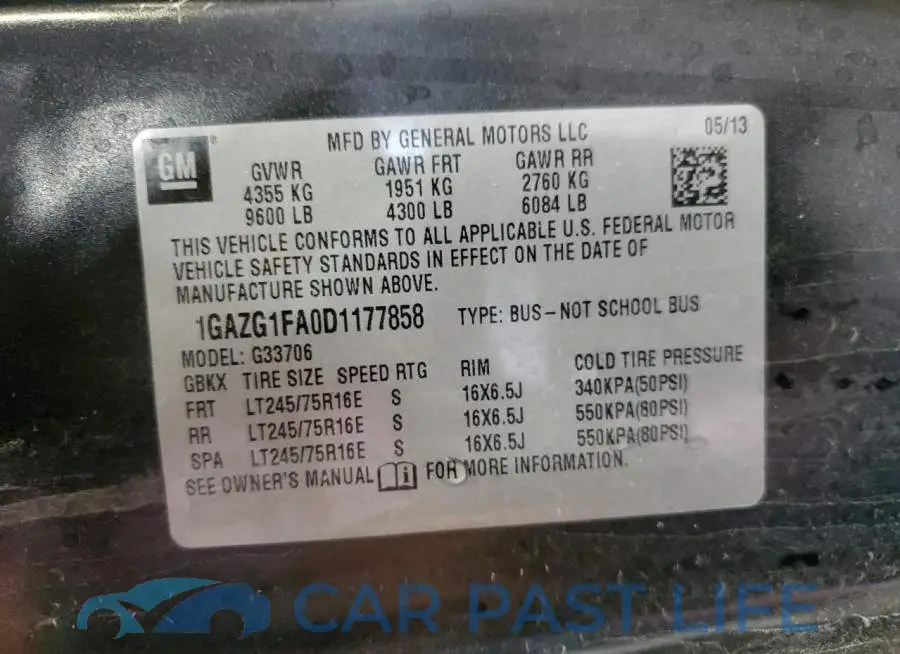 1GAZG1FA0D1177858# 10