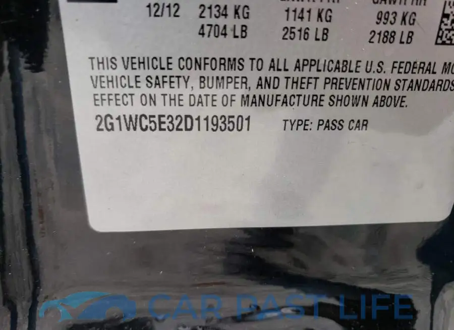 2G1WC5E32D1193501# 12