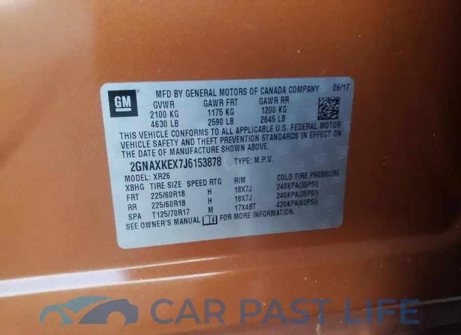 2GNAXKEX7J6153878# 10