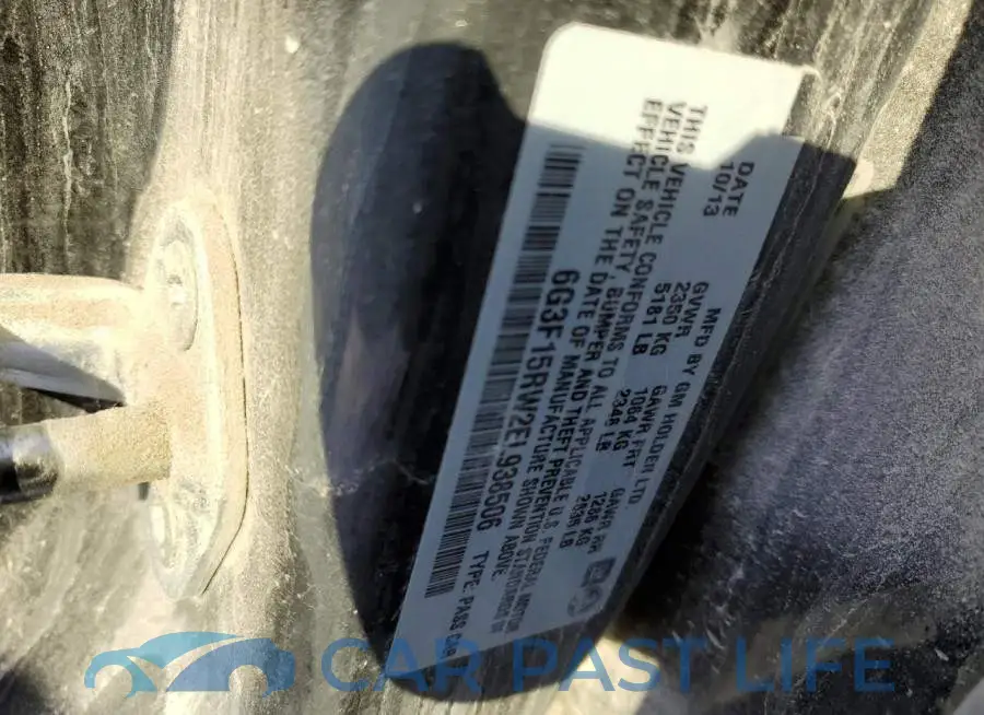 6G3F15RW2EL938506# 10