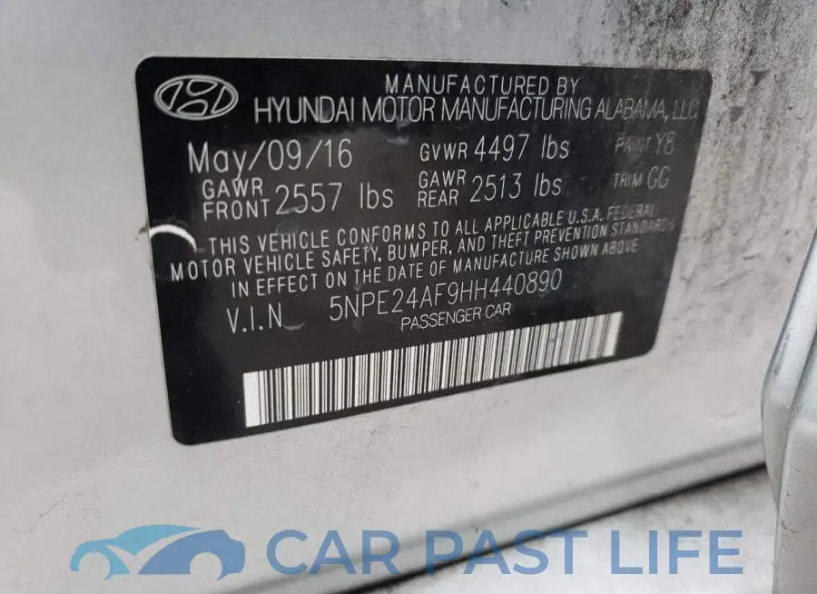 5NPE24AF9HH440890# 12