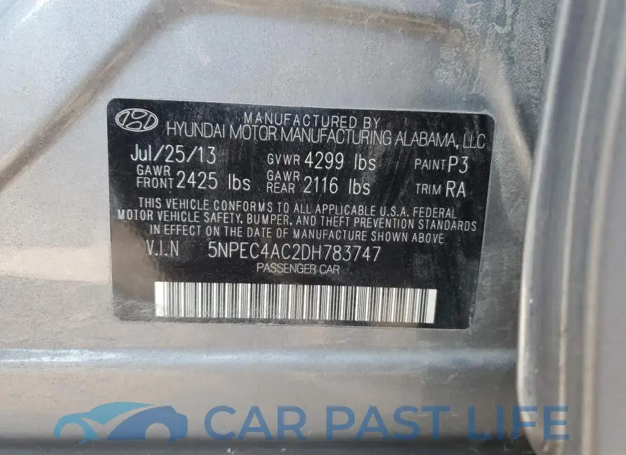 5NPEC4AC2DH783747# 12