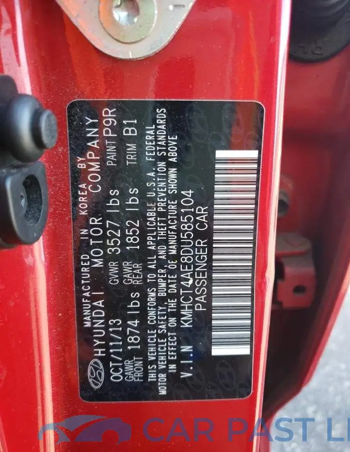 KMHCT4AE8DU585104# 10