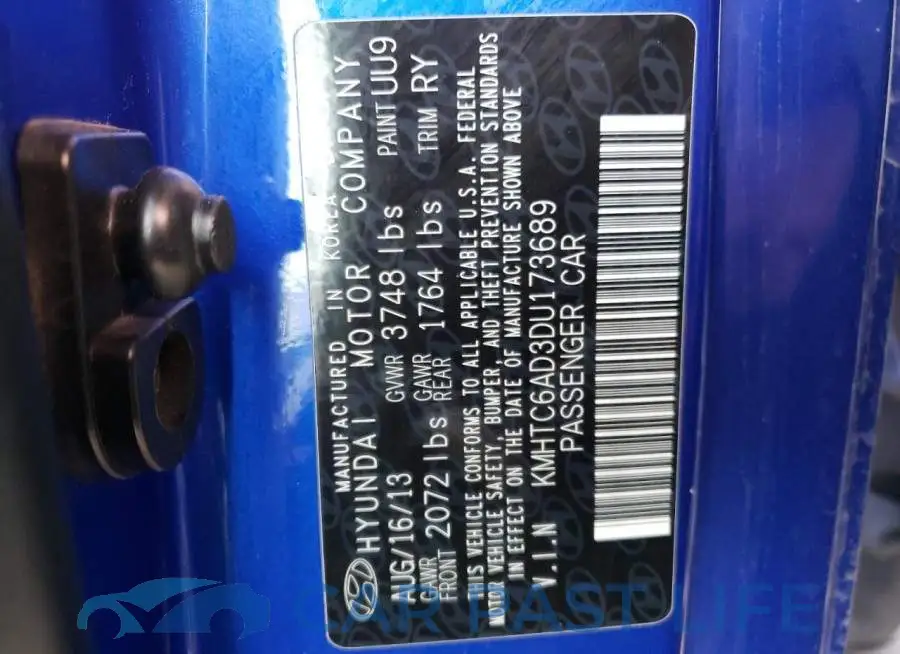 KMHTC6AD3DU173689# 10