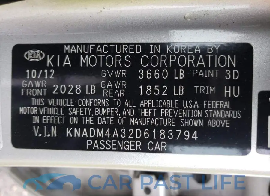 KNADM4A32D6183794# 12