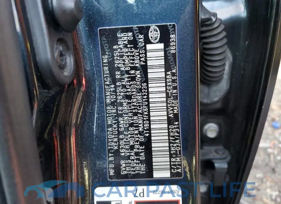 4T1BD1FK6FU143236# 12