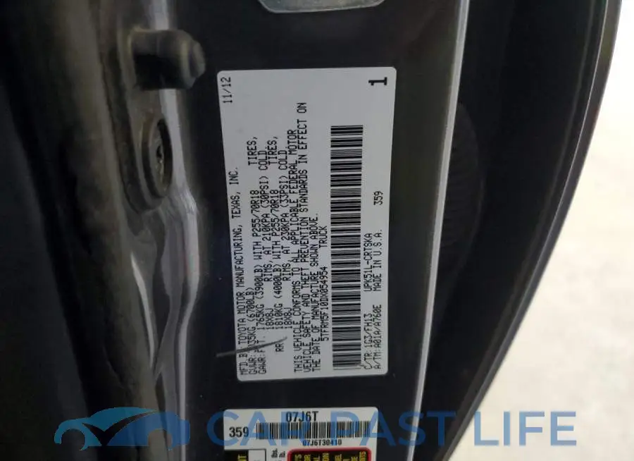 5TFRM5F10DX054954# 13