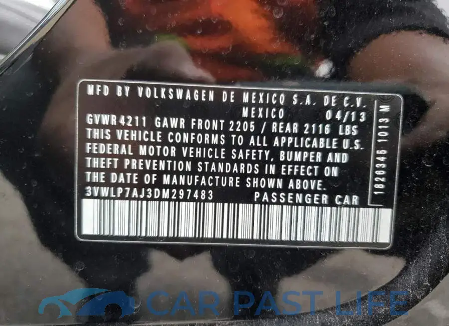 3VWLP7AJ3DM297483# 12