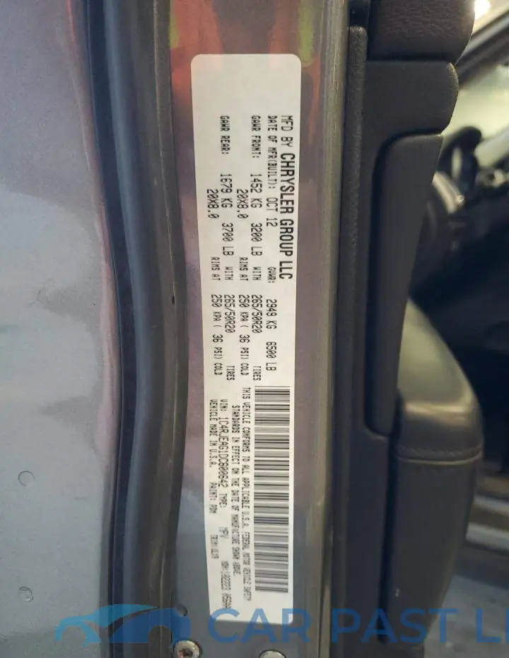 1C4RJEAG1DC600642# 13