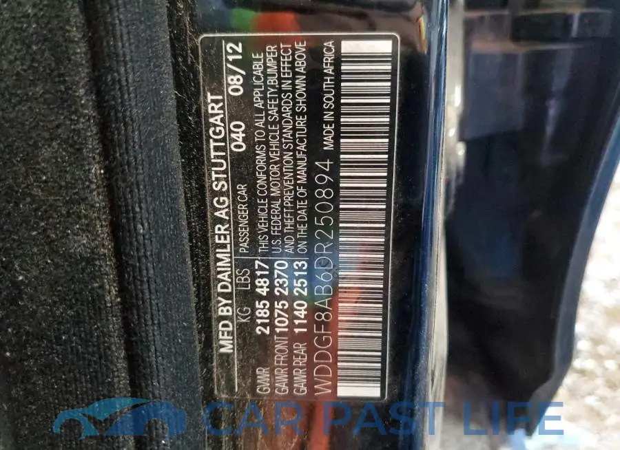 WDDGF8AB6DR250894# 13
