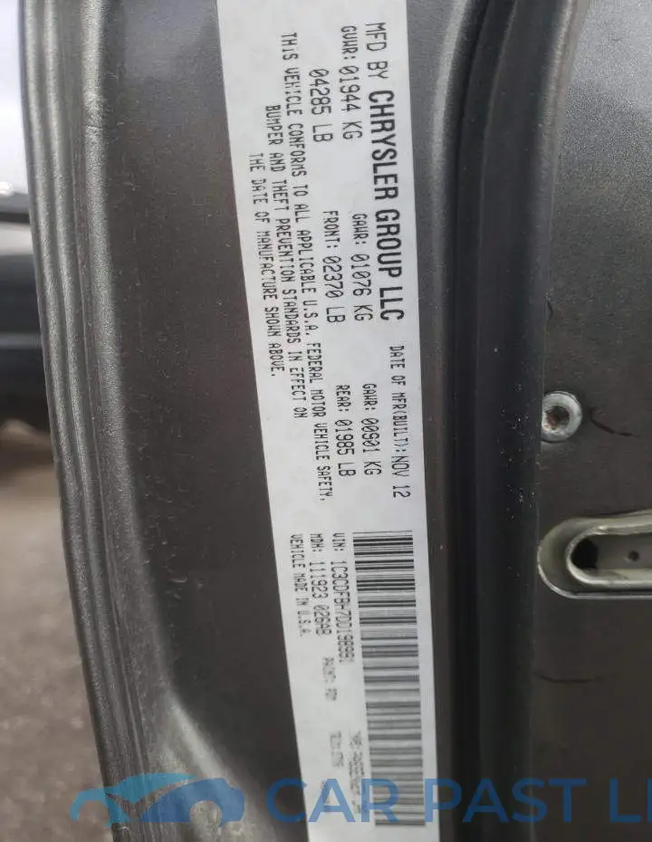1C3CDFBH7DD198991# 12