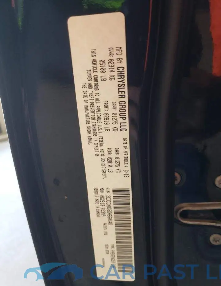 2C3CDXBG0DH660646# 10
