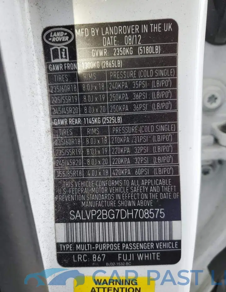 SALVP2BG7DH708575# 13