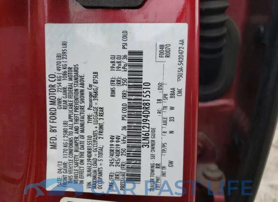 3LN6L2J94DR815510# 12