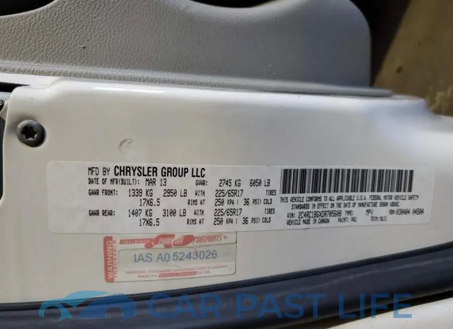 2C4RC1BGXDR705608# 13