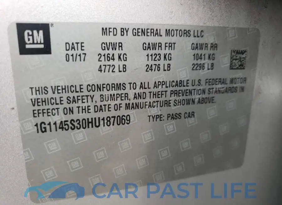 1G1145S30HU187069# 12