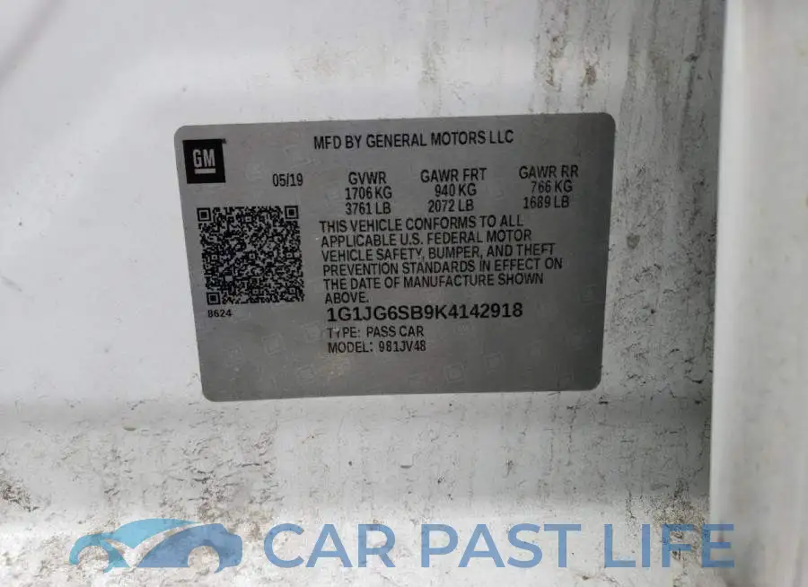 1G1JG6SB9K4142918# 13