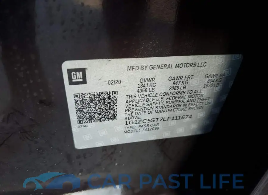 1G1ZC5ST7LF111674# 12