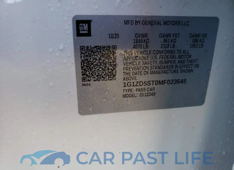 1G1ZD5ST0MF023645# 12