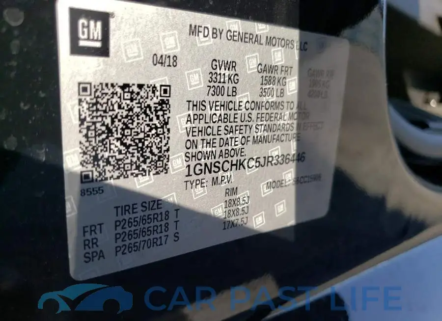 1GNSCHKC5JR336446# 10