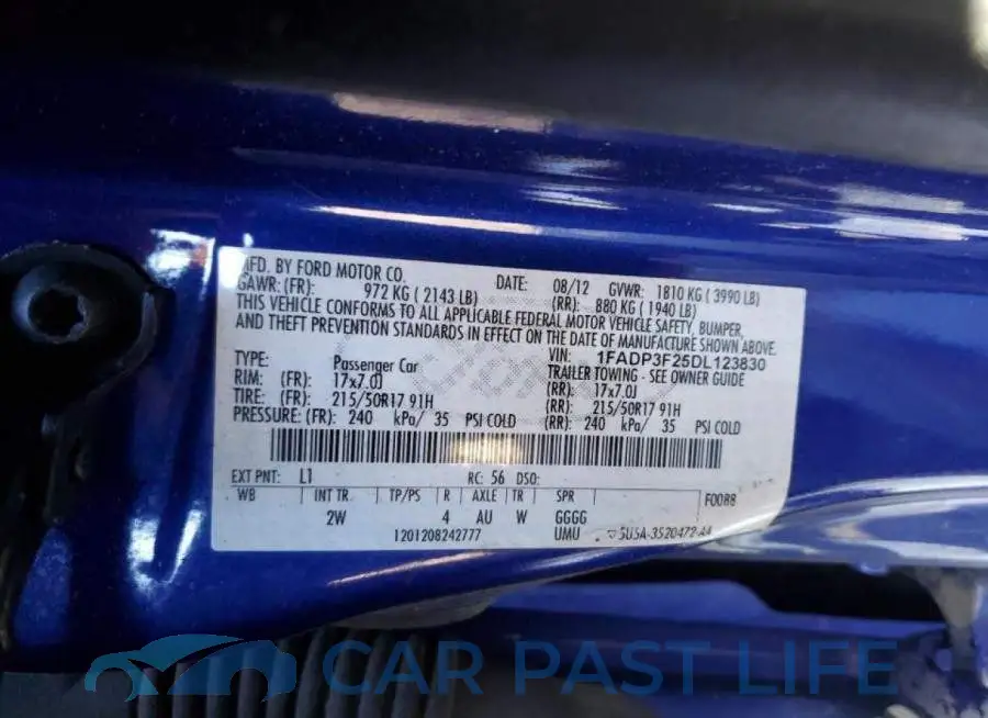 1FADP3F25DL123830# 10