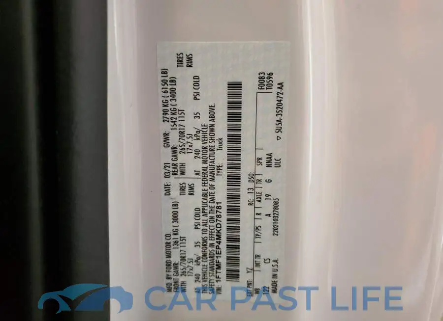 1FTMF1EP4MKD78781# 12