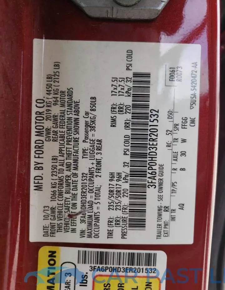 3FA6P0HD3ER201532# 10