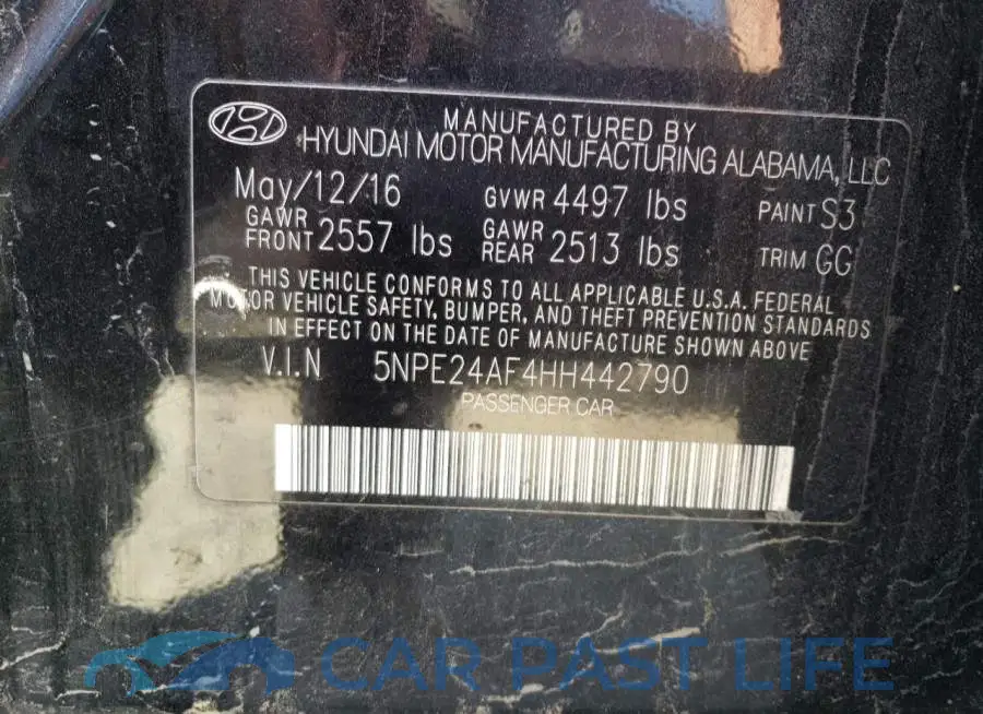 5NPE24AF4HH442790# 12