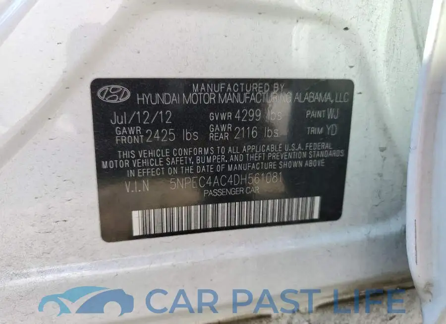 5NPEC4AC4DH561081# 13