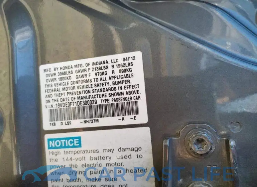 19VDE3F71DE300029# 10