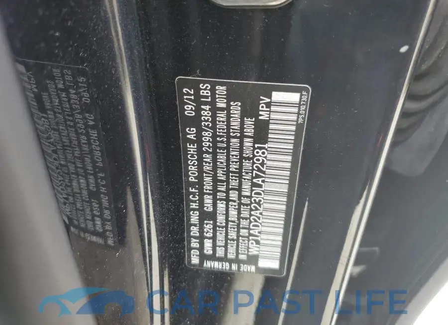 WP1AD2A23DLA72981# 14