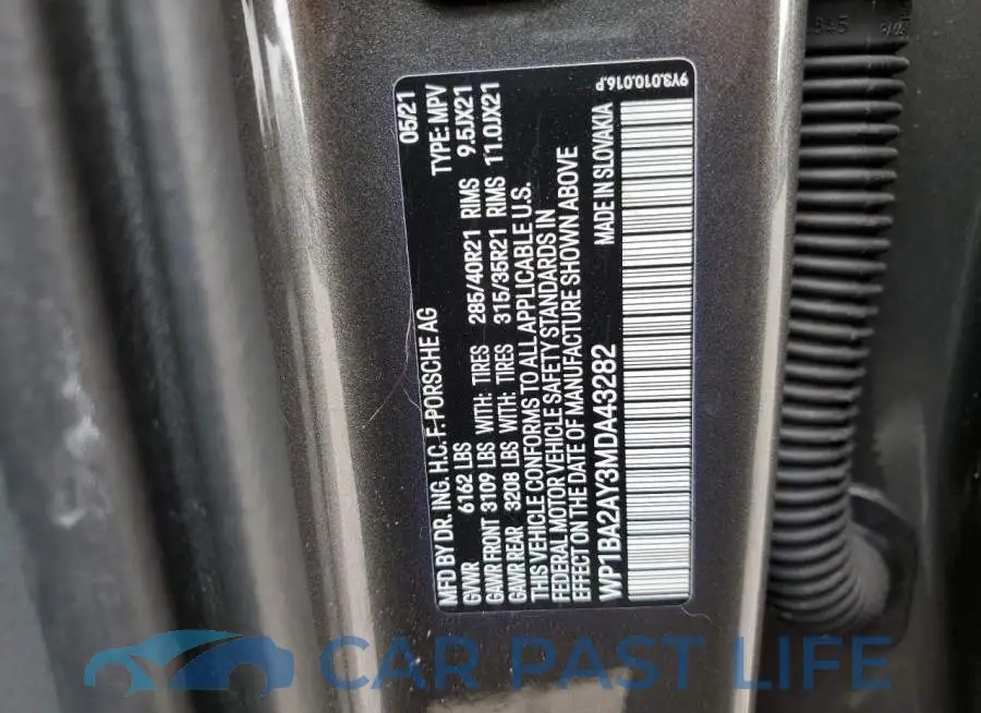 WP1BA2AY3MDA43282# 10