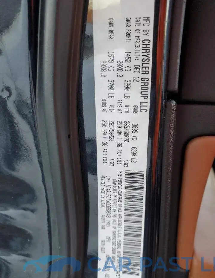 1C4RJFCTXDC650648# 13